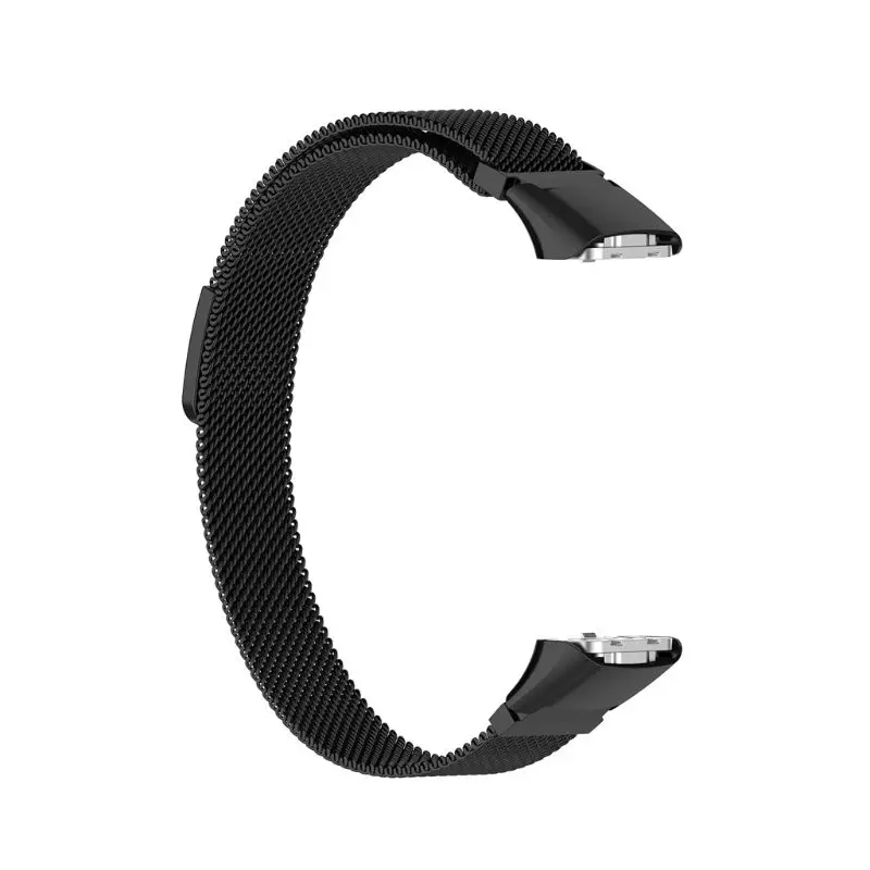 Черный Магнитная Нержавеющая Сталь замена часы ремешок для samsung Galaxy fit SM-R370 браслет - Цвет ремешка: Черный