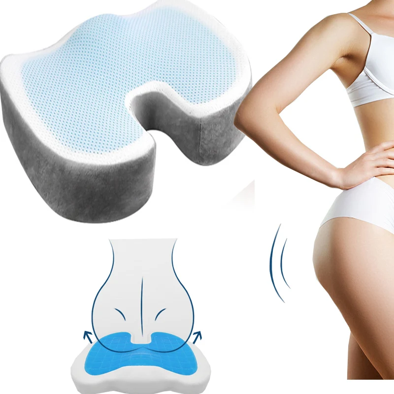 Новая гелевая Подушка для сидения Офисная уплотненная пена с эффектом памяти