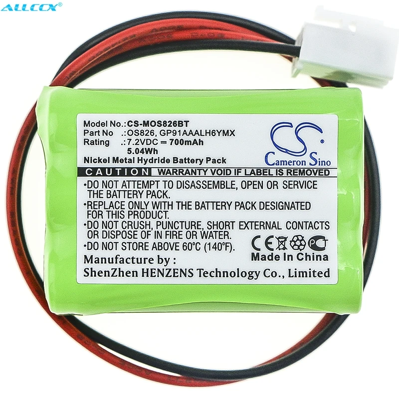 Cameron Sino 700 мАч аккумулятор для Infinite Prime WES Siren MARMITEK ProGuard OS826 siren 800 панель