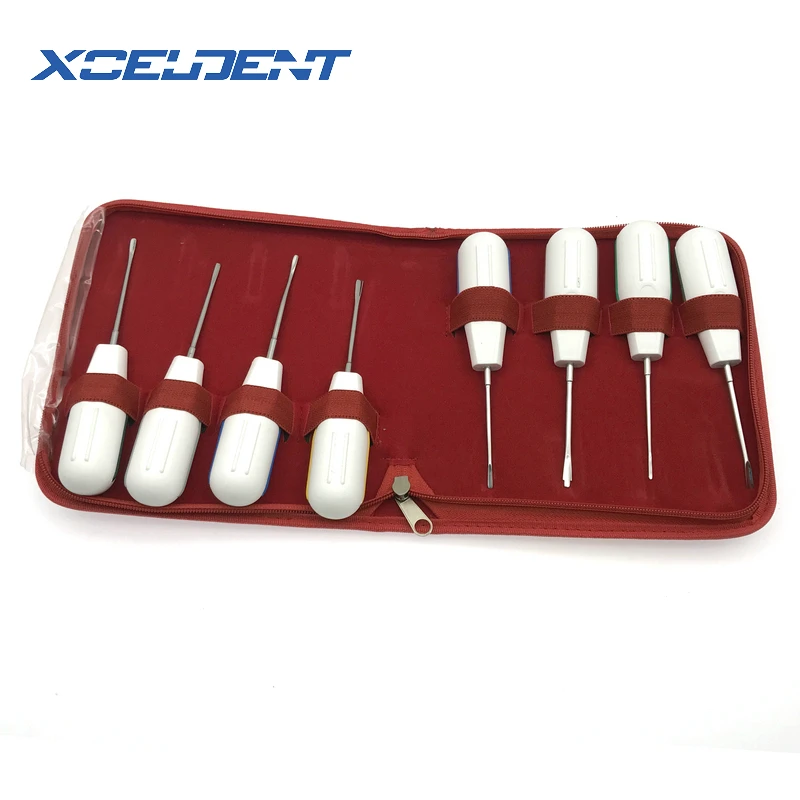 8 шт./компл. изогнутые корень Лифт корня фрагмент Luxating на платформе со скрытым