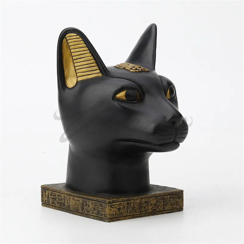 

Egypt Bast Art Sculpture Decoration Cats God Figurines Creative Resin Craft Nordic Home Decoration Accessories R5234