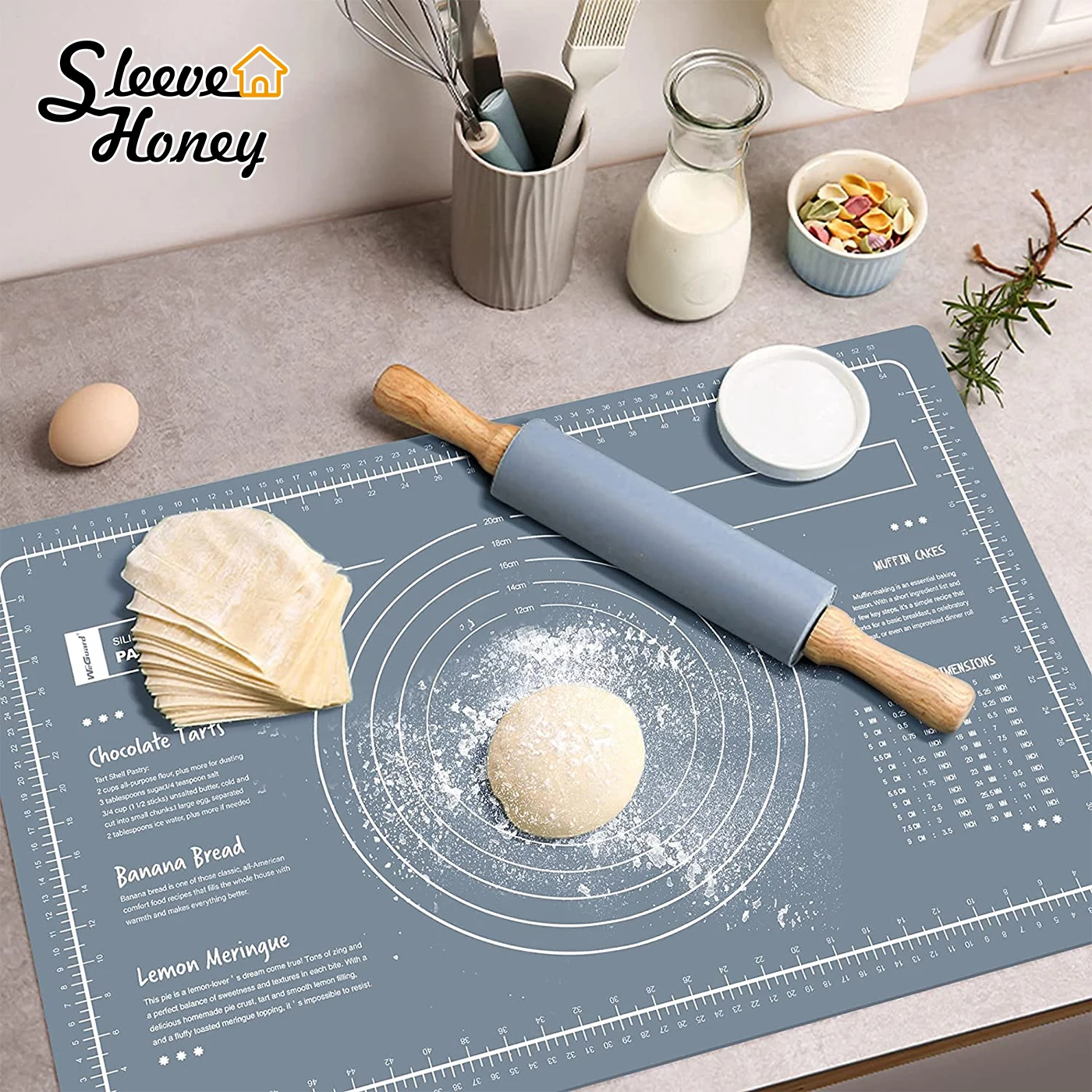 

40x60cm Extra Large Baking Mat Silicone Pad Sheet Baking Mat for Rolling Dough Pizza Dough Non-Stick Maker Holder Kitchen Tools