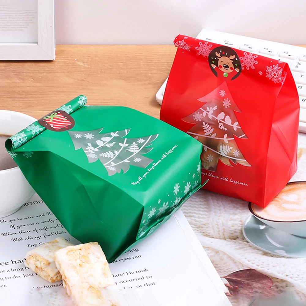 50 шт./набор бумажные пакеты для упаковки подарков