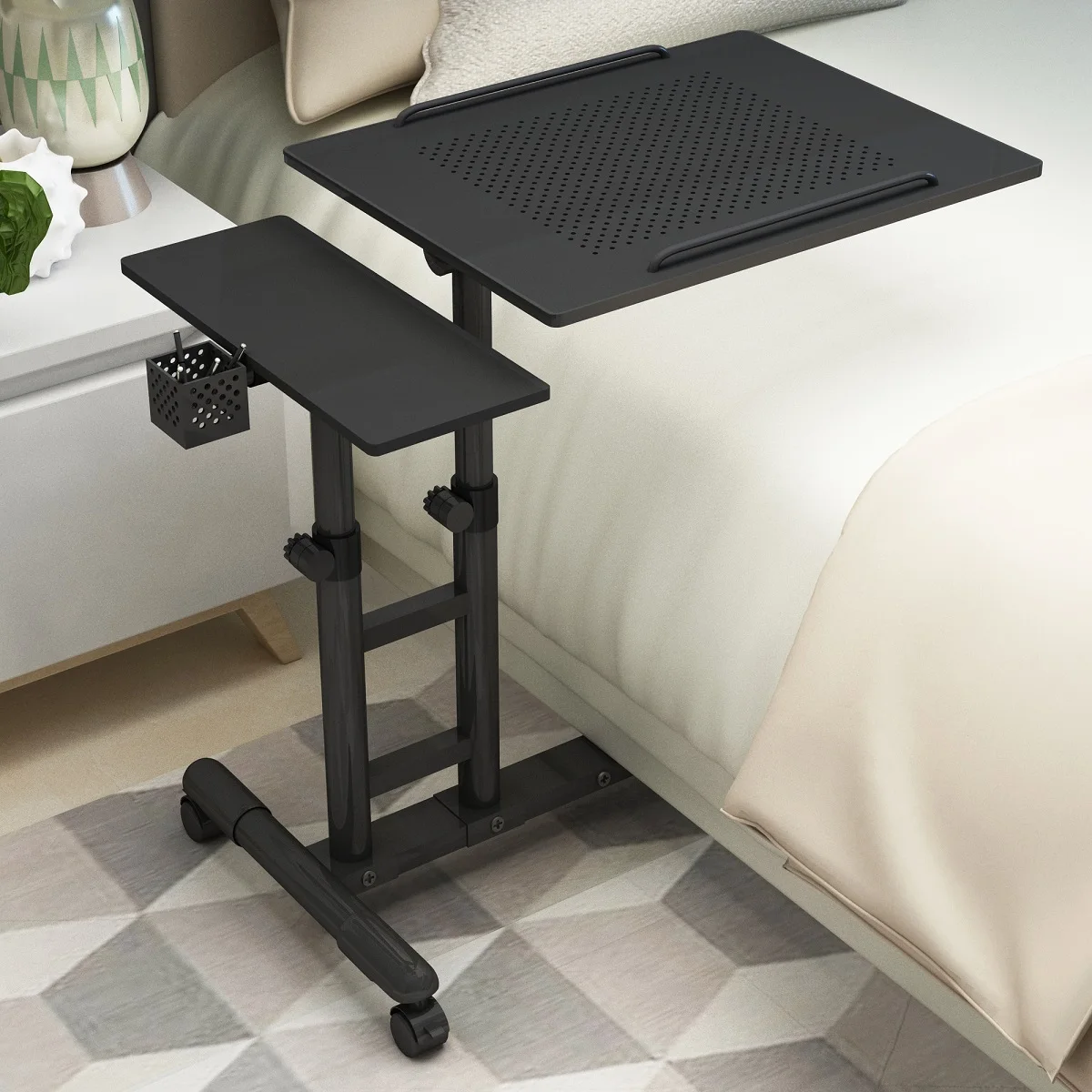

Lifting Mobile Computer Desk Bedside Sofa Bed Notebook Desktop Stand Table Learning Desk Folding Laptop Table Adjustable Table
