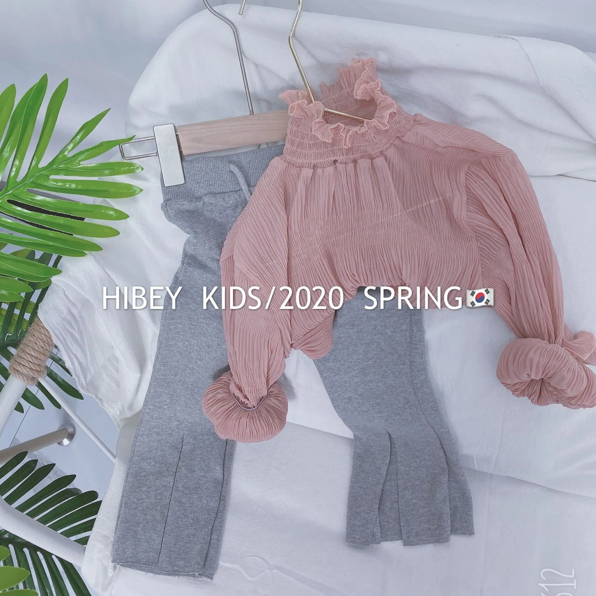 Детские хлопковые расклешенные брюки 2020 Весенние новые женские длинные очень