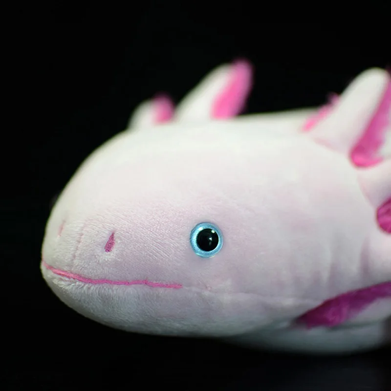 Новая розовая плюшевая игрушка Axolotl 50 см кавайная фигурка мягкая мультяшная