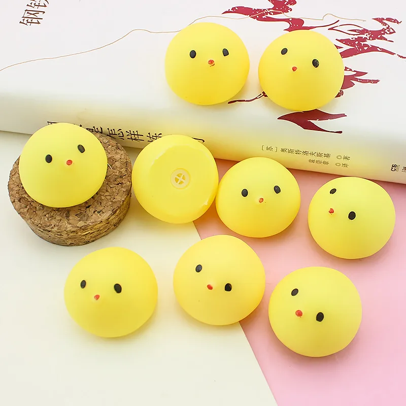 

5pc Squeeze Piggy Chick Little Yellow Duck Vent Children's Cartoon Toys Antistress Child Kid Baby Stress Relief Gift Cheap Toys