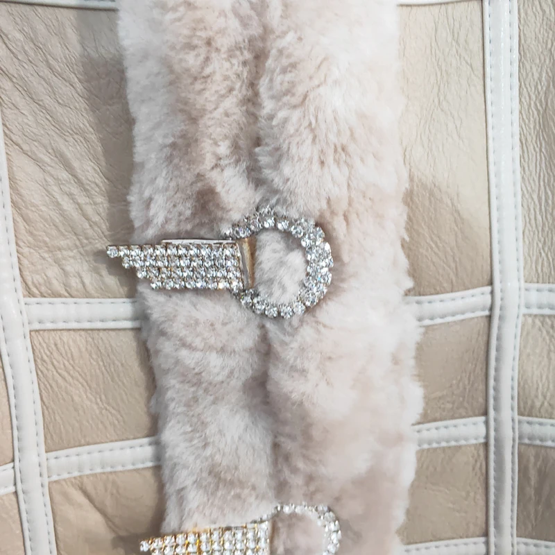 Женский Теплый жилет из овечьей шерсти осенне-зимний свитер натуральной кожи