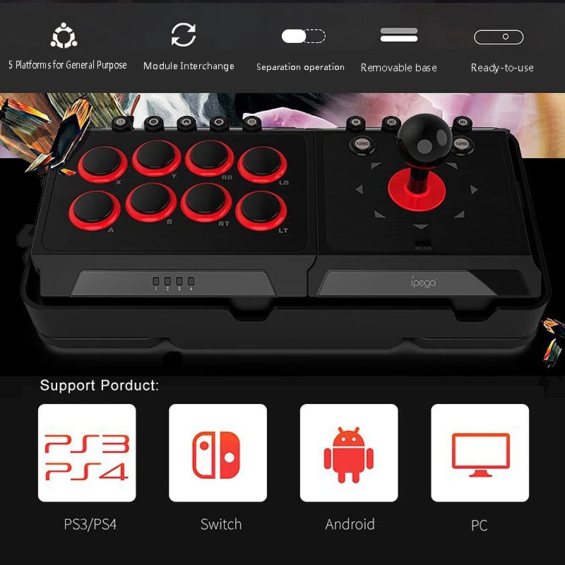 USB проводной боевой Джойстик DC 5 В аркадная станция игровой контроллер с турбо