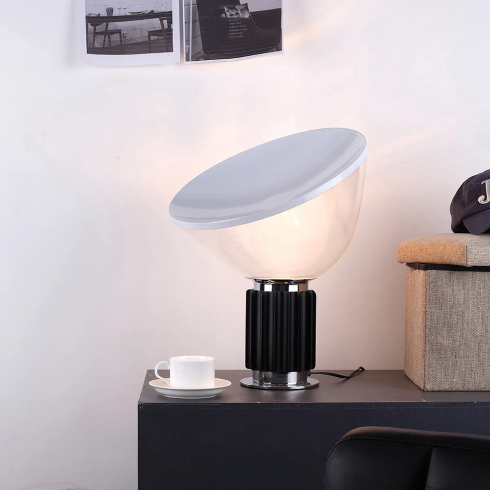 

Современная светодиодная стеклянная настольная лампа светильник освещение для гостиной, настольная лампа, винтажный комнатный декор, прик...