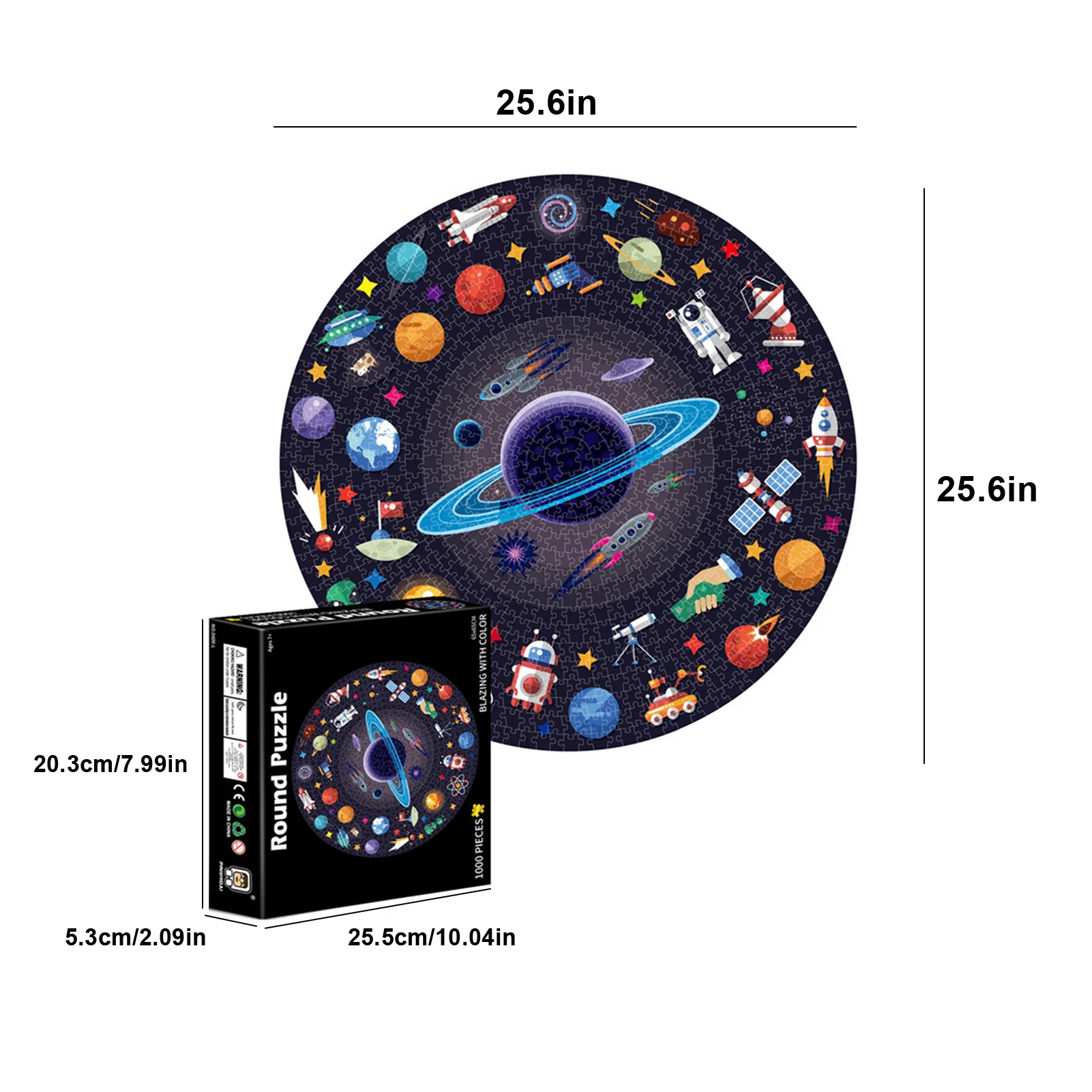 

1000pcs Puzzle Creative Paper Decompression Toy Parent-child Desktop 3d Puzzle Game Educational Toy Home Wall Decoration