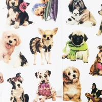 3 sheets pack kawaii puppy dogs decorative stickers diy diary album party decor