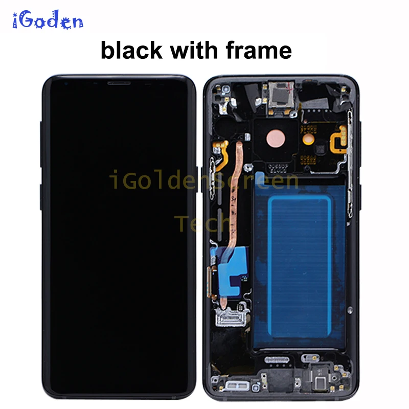 Super AMOLED LCD 5 8 &quotдля Samsung S9 ЖК-дисплей кодирующий преобразователь сенсорного экрана