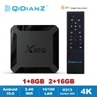 ТВ-приставка X96Q на Android 10,0, Allwinner H313, 4 ядра, 4K, HD, 2,4 ГГц, Wi-Fi