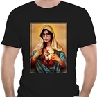 Оригинальная футболка для косплея, бывшая сценическая девственная черная женская футболка, Сексуальная футболка, хлопковые футболки в стиле Харадзюку, Мужская футболка