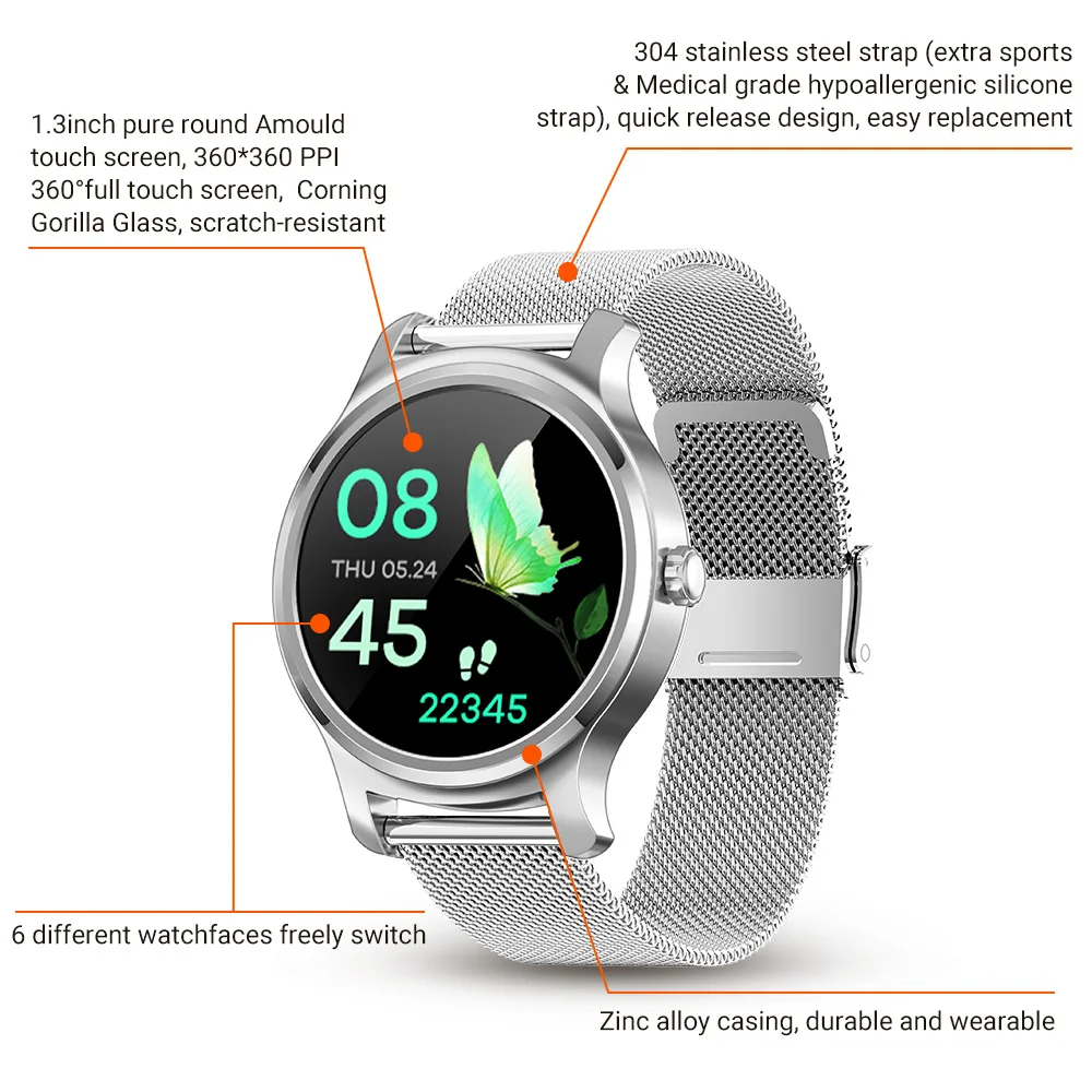 

SMAWATCH R2 Smart Watch Multi-Motion Mode Music Control Heart Rate Fitness Tracker with Bluetooth Call Smartwatch