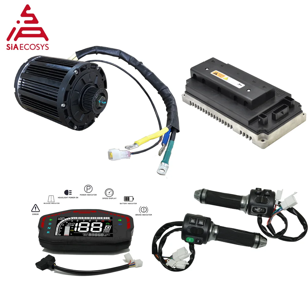 

QS Motor 4000W 138 90H mid drive motor and controller kits for electric Motorcycle 72V