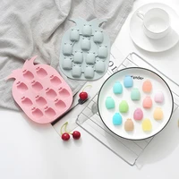 12 cells pineapple chocolate mold diy candy jelly biscuit cake mold heat safe material silicone mould cake decoration tools