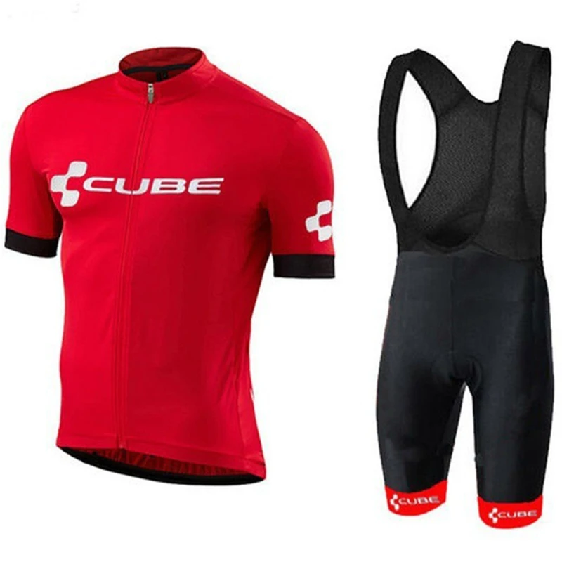 

2019 CUBE Summer Cycling Jersey Sets Breathable MTB Bicycle Cycling Clothing Mountain Men Bike Wear Clothes Sportswear
