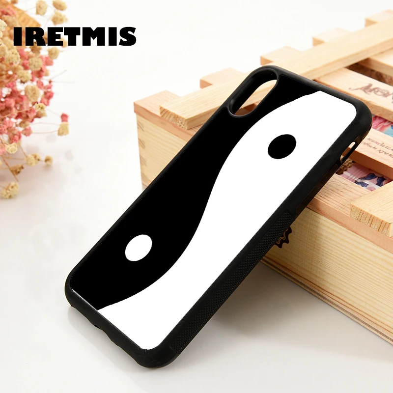 Силиконовый чехол Iretmis для iPhone 7 8 plus X Xs 11 Pro Max XR Yin Yang | Мобильные телефоны и