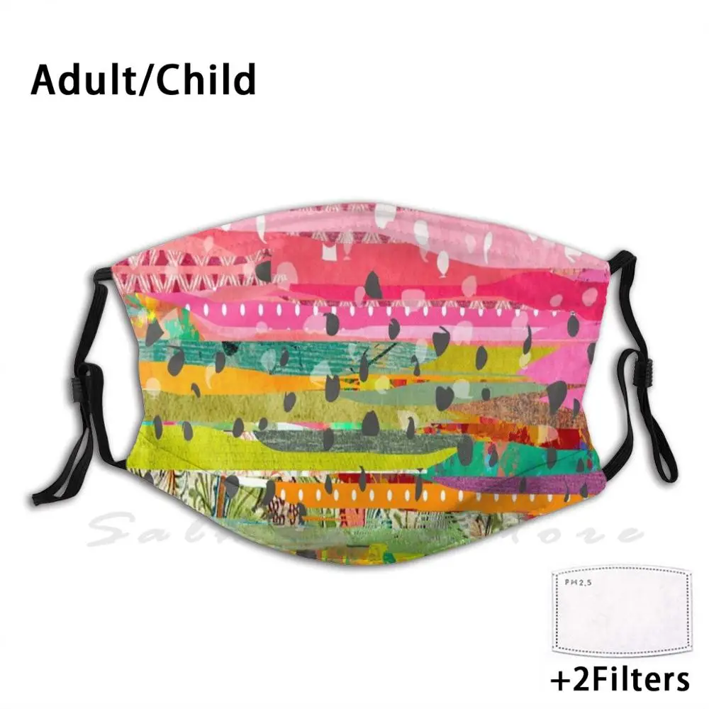 Маска в виде радужной форели 2-яркая смелая абстрактная и искусная рыба