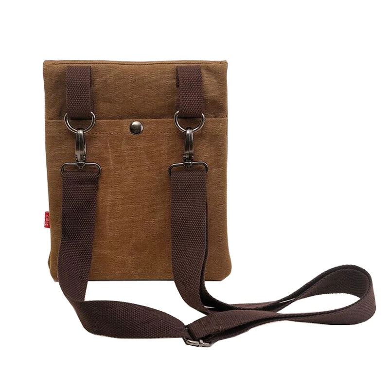 Men Shoulder Bag Canvas Crossbody Shoulder Pack Retro Casual Office Travel Bag Business Messenger Bags