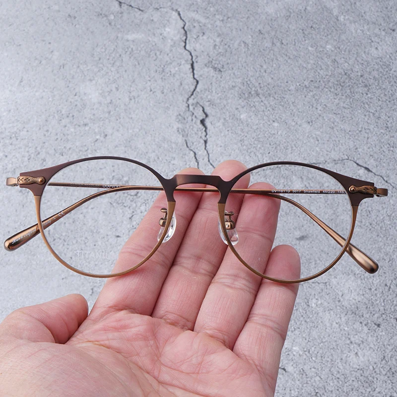 

Titanium Glasses Frame Men Round Frame Glasses Brand Designer Myopia Optical Eyeglasses Frame Women Prescription Eyewear Frame