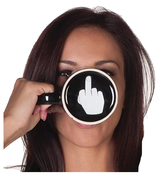 

Creative Have a Nice Day Coffee Mug Middle Finger Funny Cup for Coffee Milk Tea Cups Novelty Gifts