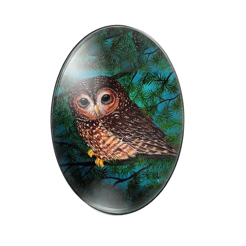 Винтаж стиль сова живопись животное с большими глазами 13x1 8 мм/18x2 5 мм/30x40 мм