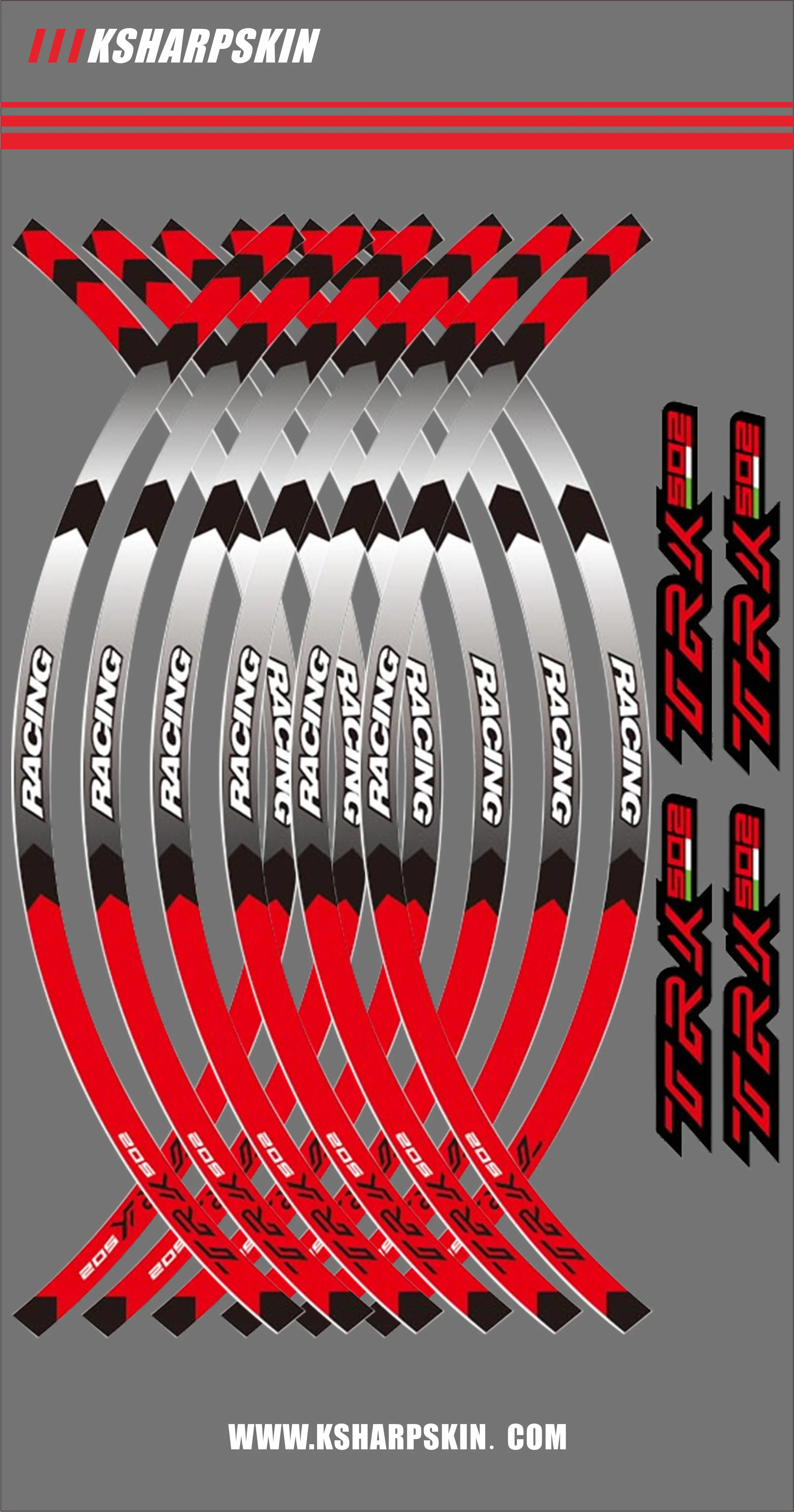 Новые наклейки на передний и задний край мотоцикла внешний обод Светоотражающие