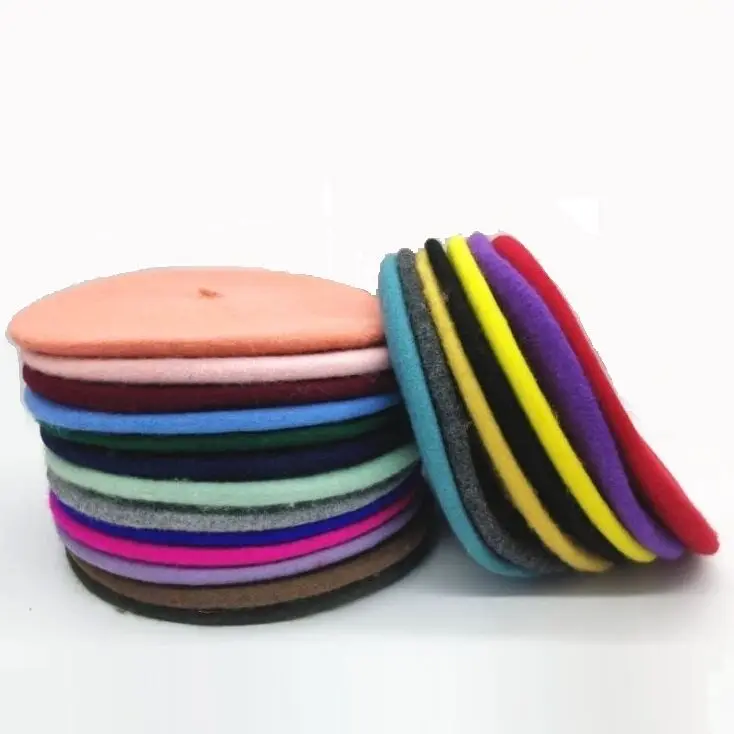 Берет фетровый Женский зимний мягкий теплый шерстяной кепка художника |