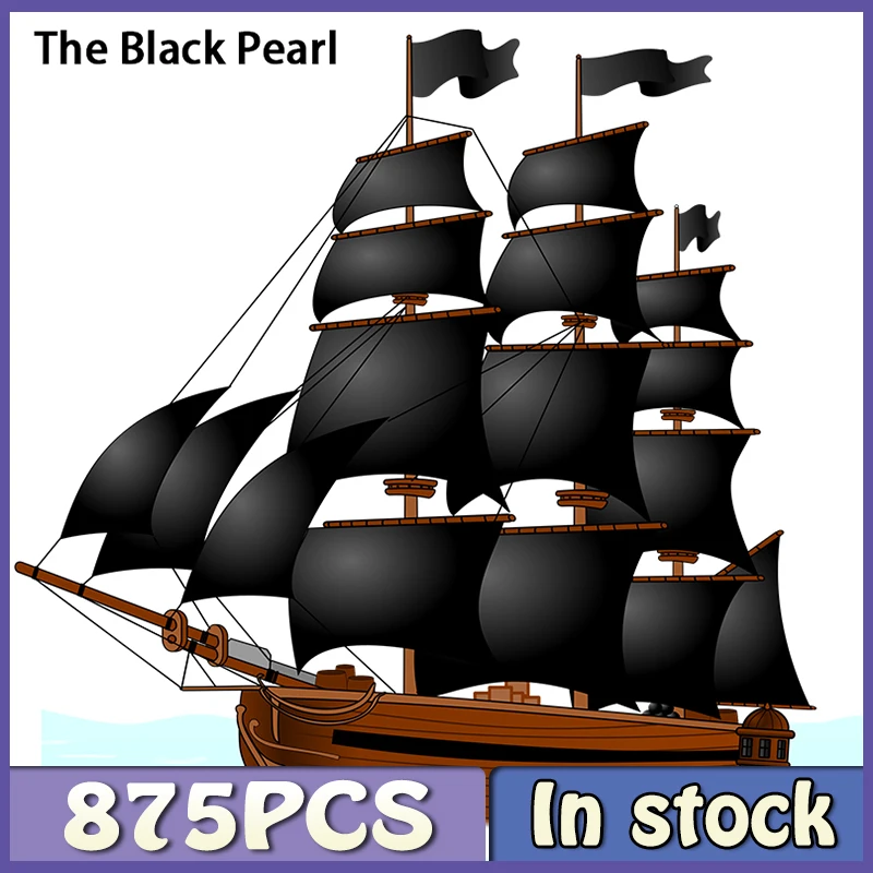 В наличии Новый 875 шт. с цифры от Black Pearl конструкторные блоки Детские кубики фильм