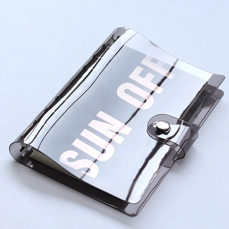 Прозрачный 6 отверстий связующий дневник планировщик Обложка A5 A6 спираль