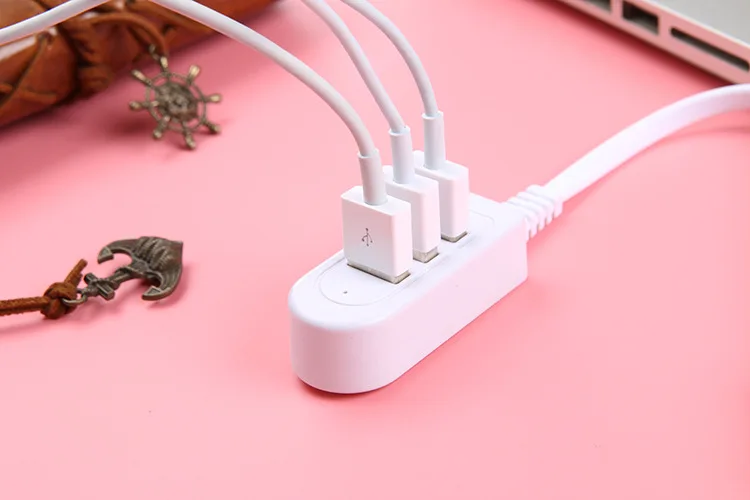 Высокоскоростной 3 порта USB 2,0 концентратор удлинитель разветвитель для ноутбука ПК Компьютерное зарядное устройство Прямая поставка