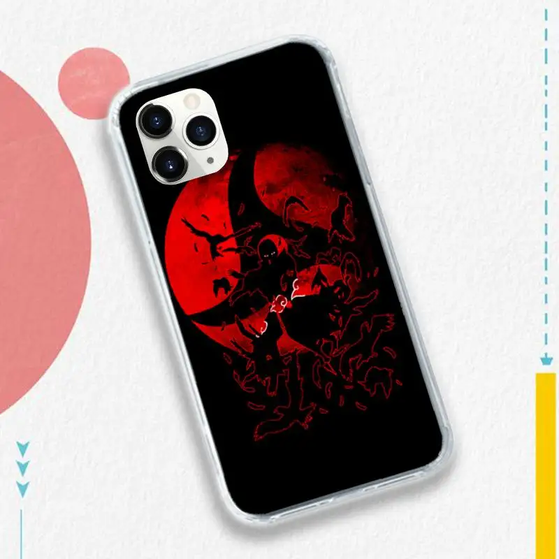 

Anime Naruto Uchiha Itachi Phone Case for iPhone 11 12 pro XS MAX 8 7 6 6S Plus X 5S SE 2020 XR
