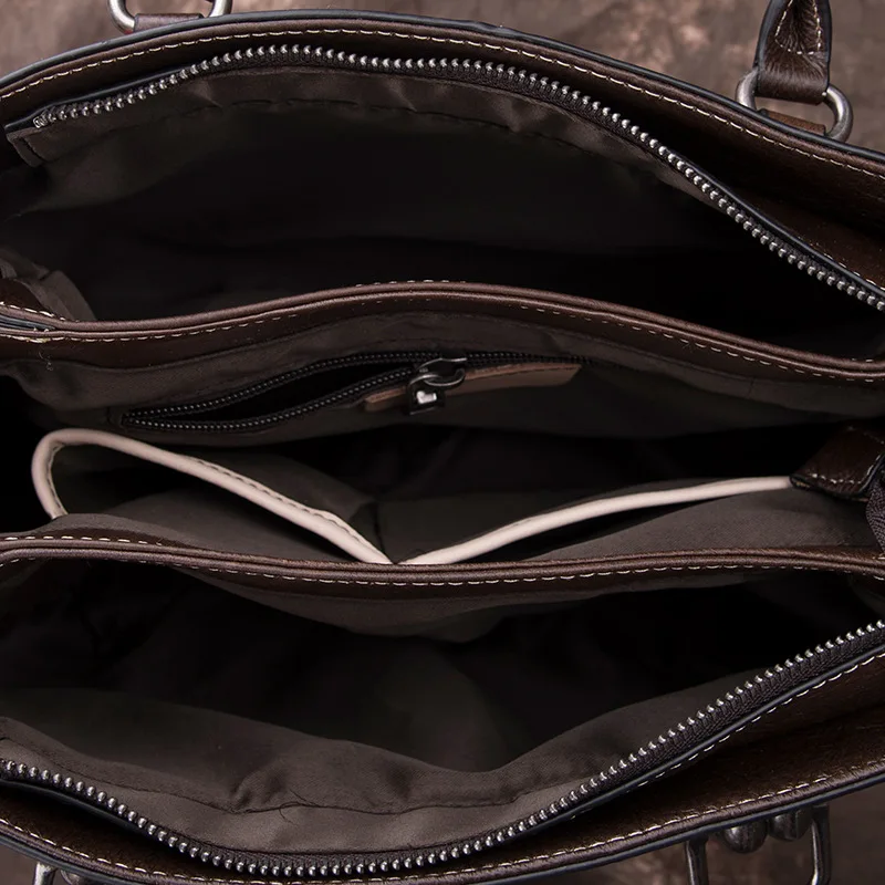 

YourSeason Ladies 2021 Large Capacity Genuine Leather Handbag Retro Women Handmade Shoulder Cowhide Bags