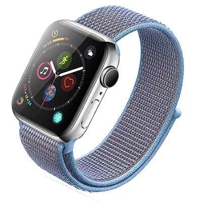 Нейлоновый ремешок для часов для Apple Watch Series 3 2 1 38 мм 42 мм мягкая дышащая Замена Спортивная петля для Iwatch Series 4 5 44 мм 40 мм - Цвет ремешка: color 20