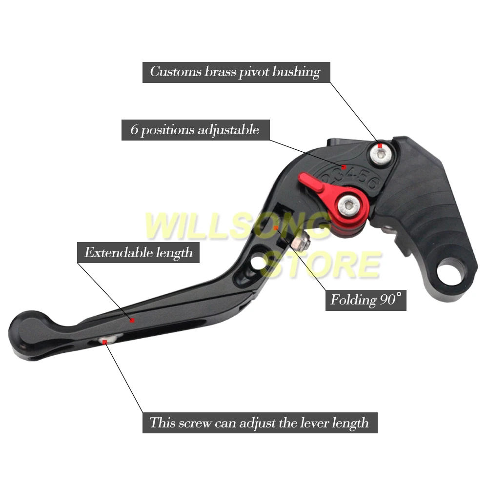 

Brake Clutch Lever Folding Extendable For HONDA CBR 125/250/300/400/500 R/RR CB190X CB190R CB 300F/500F CBF190 X/R LOGO REPSOL