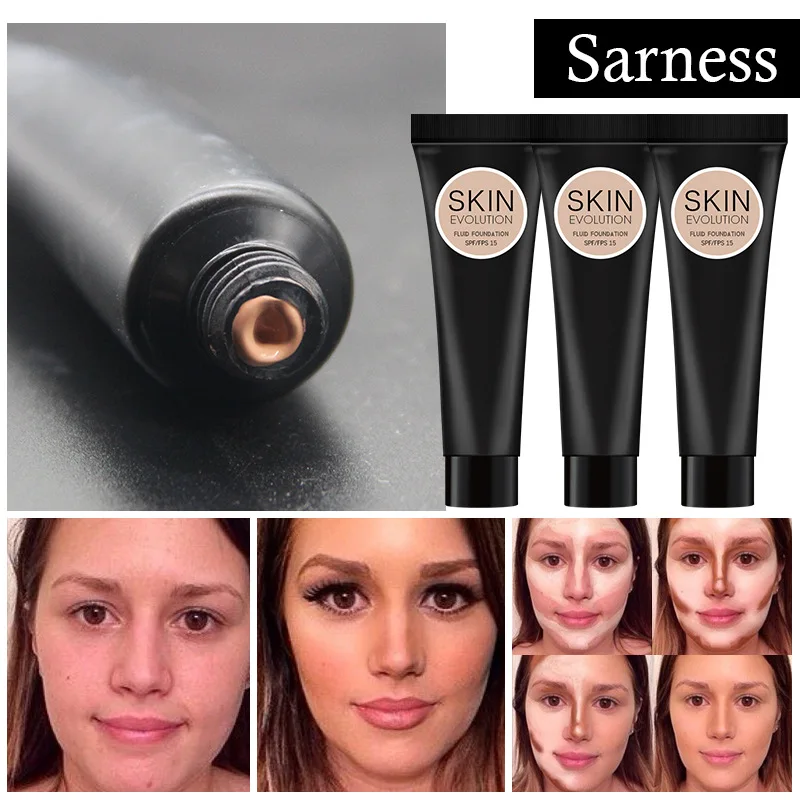 Кожа Evolution основа под макияж 8g тональный крем консилер база отбеливающий