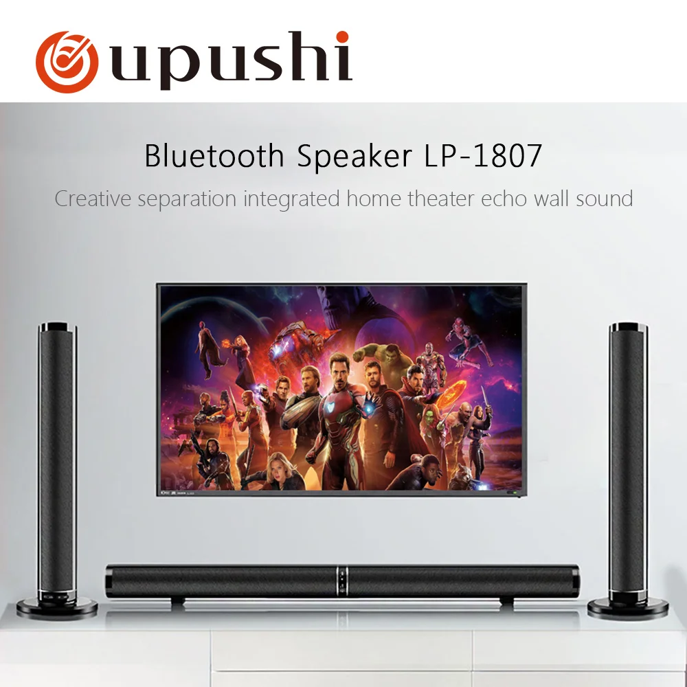 Oupushi 4*10 Вт 2*5 беспроводной Bluetooth бар Высокая надежность аудио динамик домашний