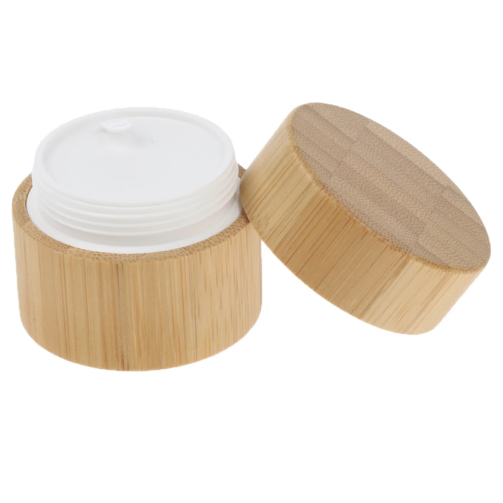 

Бамбук деревянный пустая баночка для крема горшок бальзам для губ контейнер для крема для лица макияж образец коробки бутылки Портативный ...
