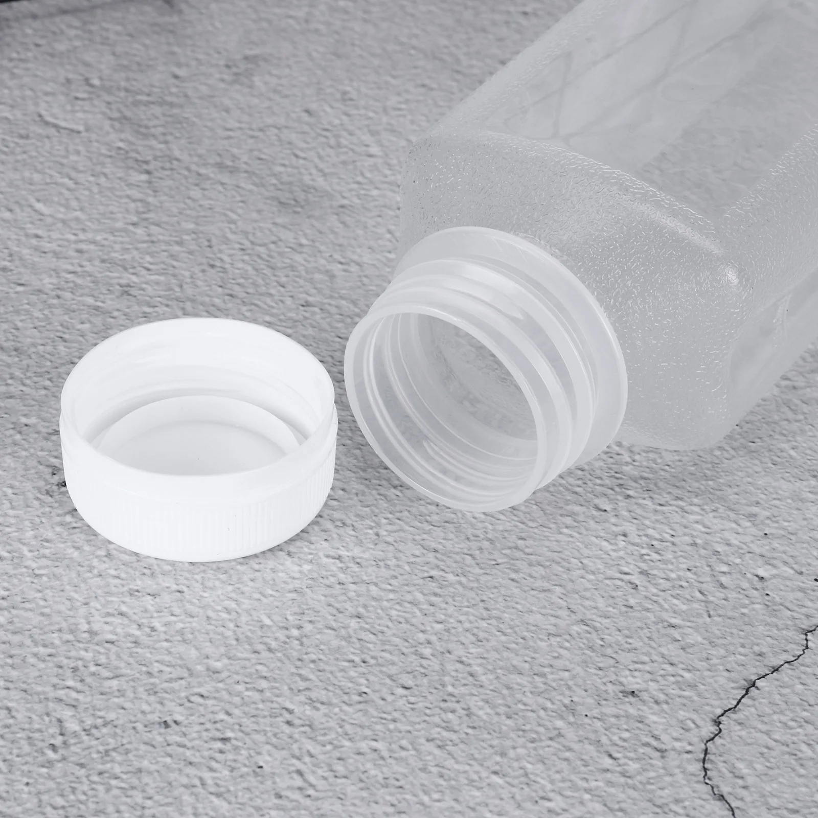 Empty Clear Plastic Water Bottles Reusable Juice Milk Drink Pots Leak Proof Keep Fresh Beverage Containers Portable Storage Cups | Дом и сад