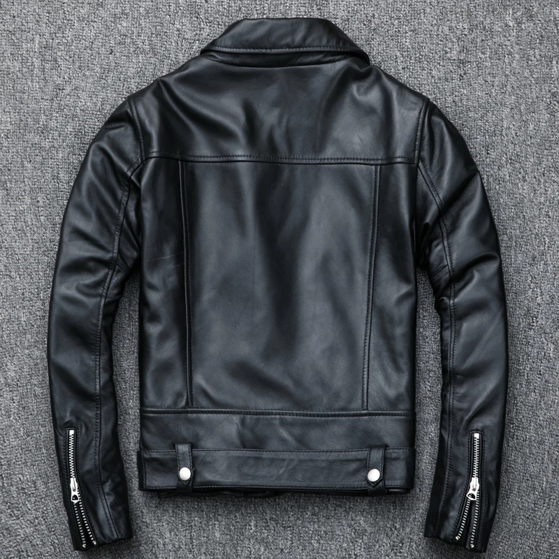 Бесплатная доставка женская тонкая кожаная куртка из натуральной кожи модная