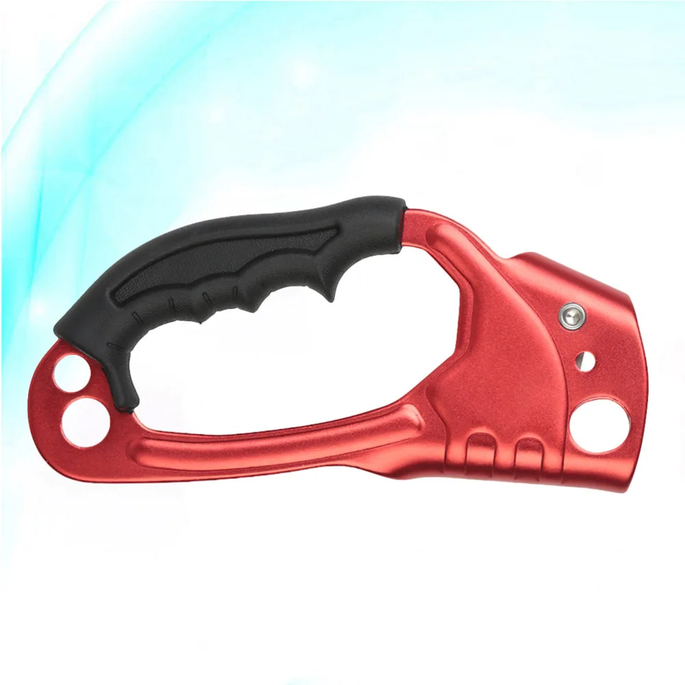 

Right Hand Ascender Climbing Handheld Riser Clamp Device Mountaineer Equipment Climbing Accessories (Red)