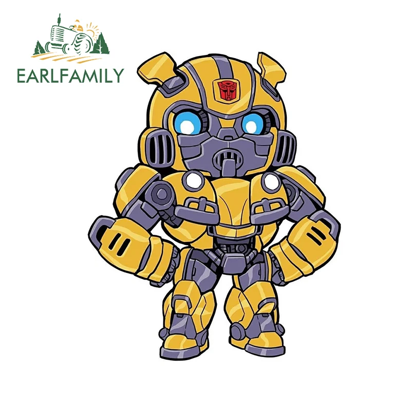 EARLFAMILY 13 см x 10 9 для детей Бамблби мультфильм стикеры автомобиля ноутбука лобовое