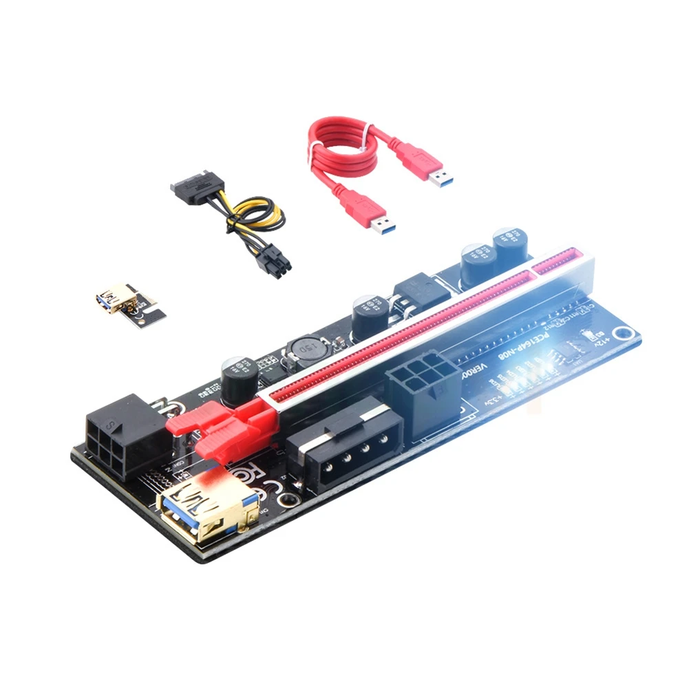 

50 шт. PCIE Riser 010s Plus Майнер супер версия PCIE X16 PCI Экспресс расширения Райзер карта для майнинга видеокарты разъемы