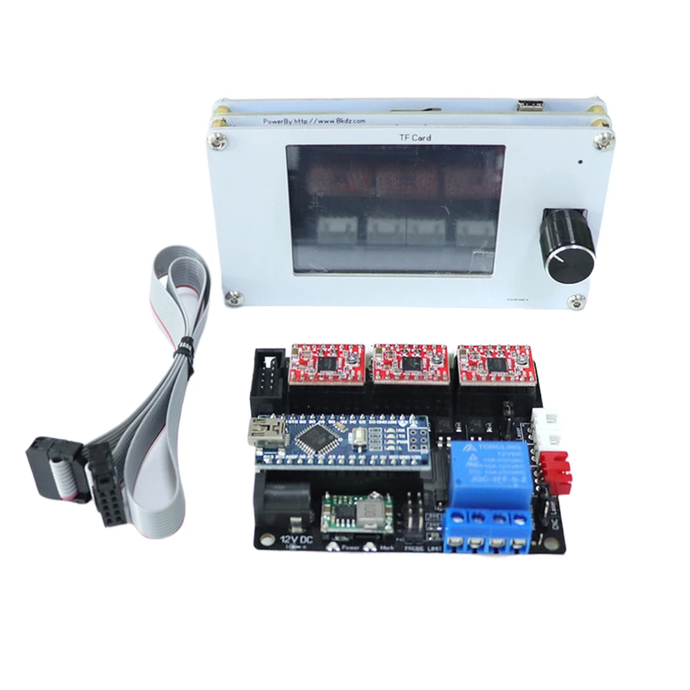 Шаговый двигатель резьба гравер цепи TF карты деревообрабатывающий фрезерный