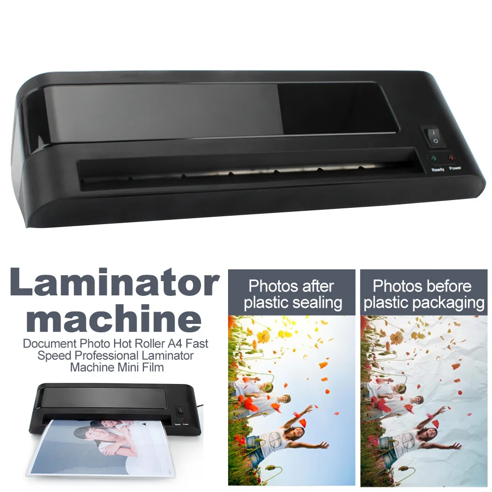 Профессиональный практичный документ фото A4 горячий ролик ламинатор машина