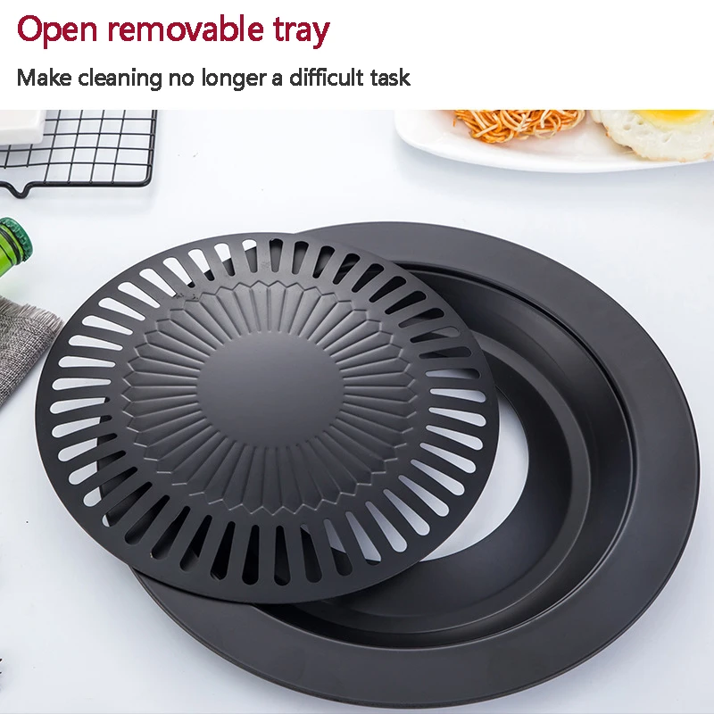 Домашняя Бездымная плита для барбекю и антипригарная корейская традиционная