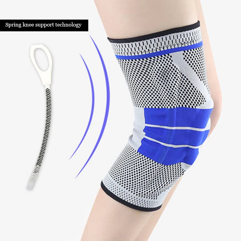 Компрессионный наколенник 1 пара для мужчин женщин из медицинского силикона